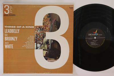 LP Record LEADBELLY BILL BROONZY JOSH WHITE  Three Of A Kind 3 Top Stars Of Fol DLP903 DESIGN 1964 US Blues Used