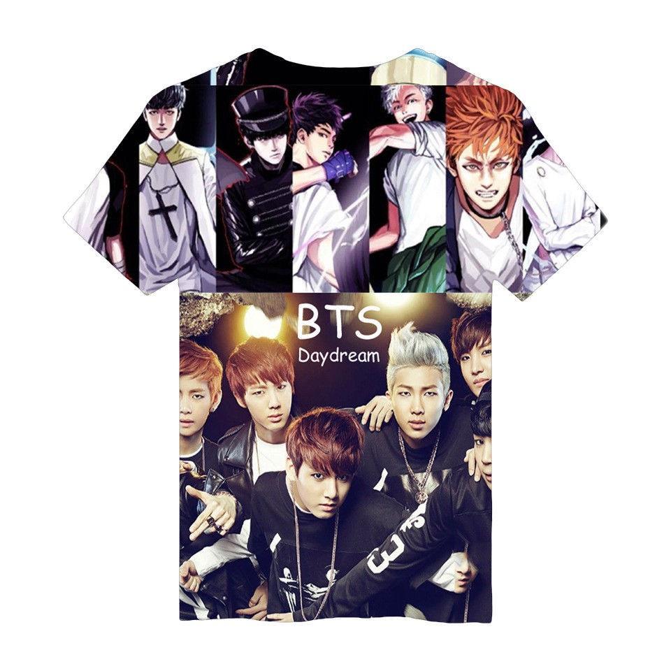 Premium Quality Kpop Bts 3d T-shirt Bangtan Boys Love Yourself Short Sleeve Apparel