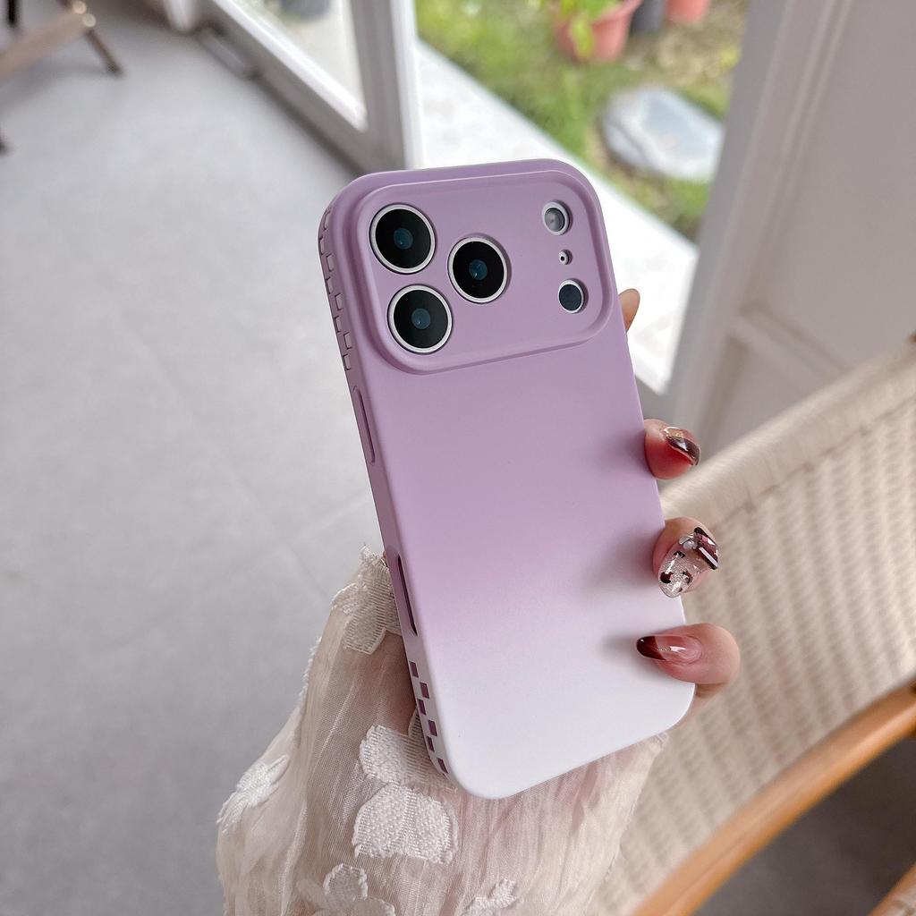 iPhone 17 PM Dual-Color Gradient Anti-Drop Case Cover for Apple 16 Pro Max