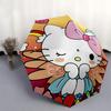 1pc Hello Kitty Automatic Opening/Closing Umbrella with Foldable Design, Iron Frame Outdoor Umbrella for Fans, Travelers, Daily Use, Festive Gift (Pin