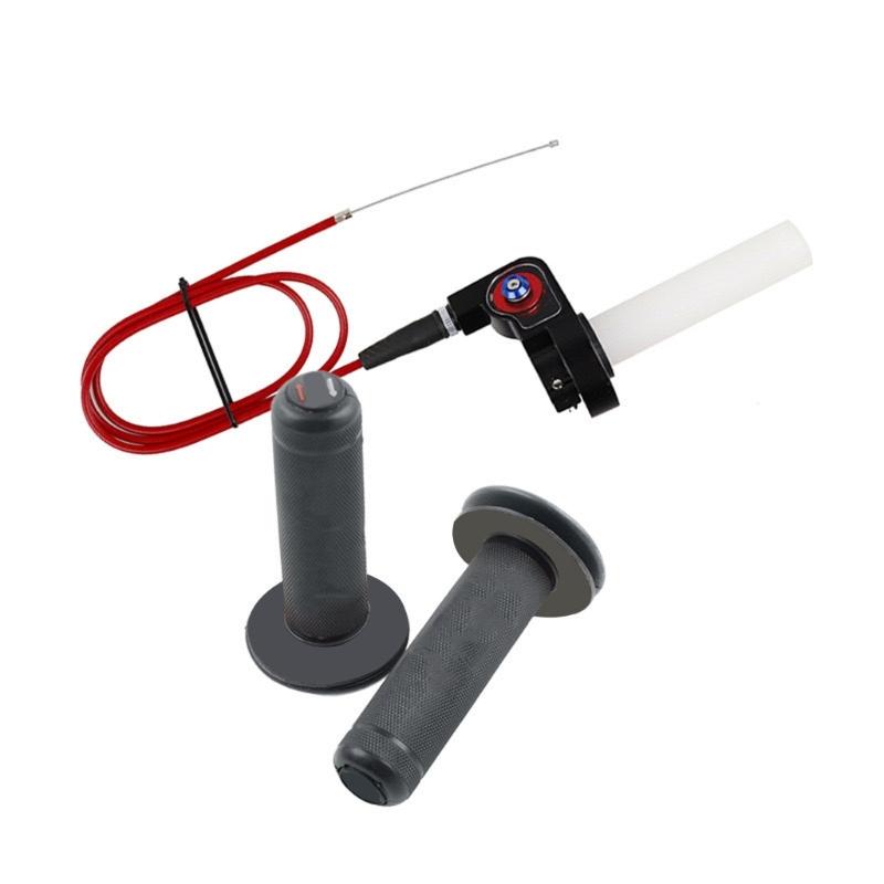 

7/8 22mm Motorcycle Grips With Throttle Clamp Twist Cable Throttle Cable For CG125 150cc 200cc 250cc ATV красный