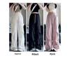 Women's XS Off-White Quick-Dry High-Waisted Wide-Leg Cargo Pants - Petite, Summer 8-Point Style