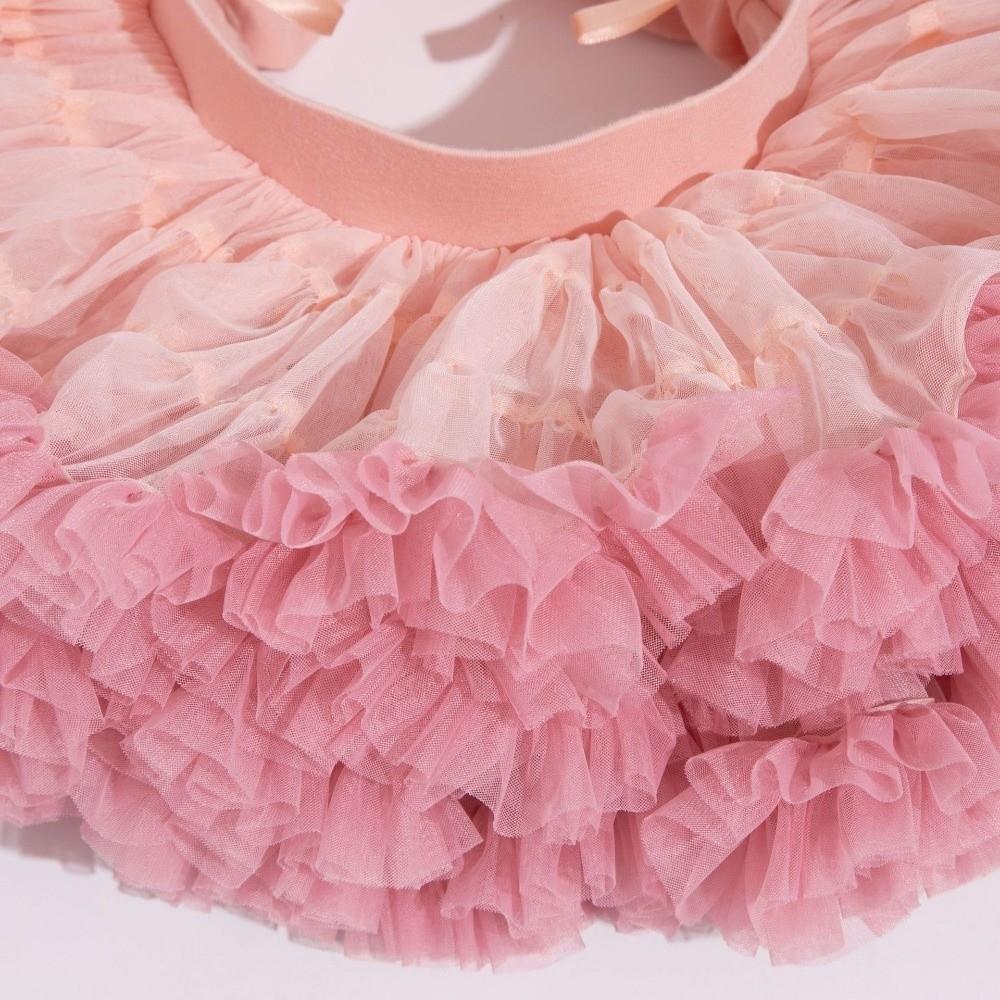 Elastischer Bund Baby-Petticoat Flauschige Lagen Prinzessinnenrock Mädchen Tutu Rock Fotoshooting