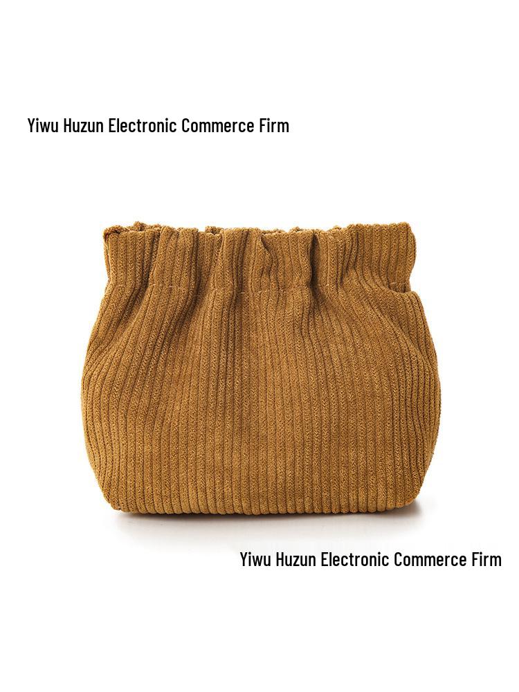 Kord Samt Druckknopf Kosmetik- & Schmuckbeutel