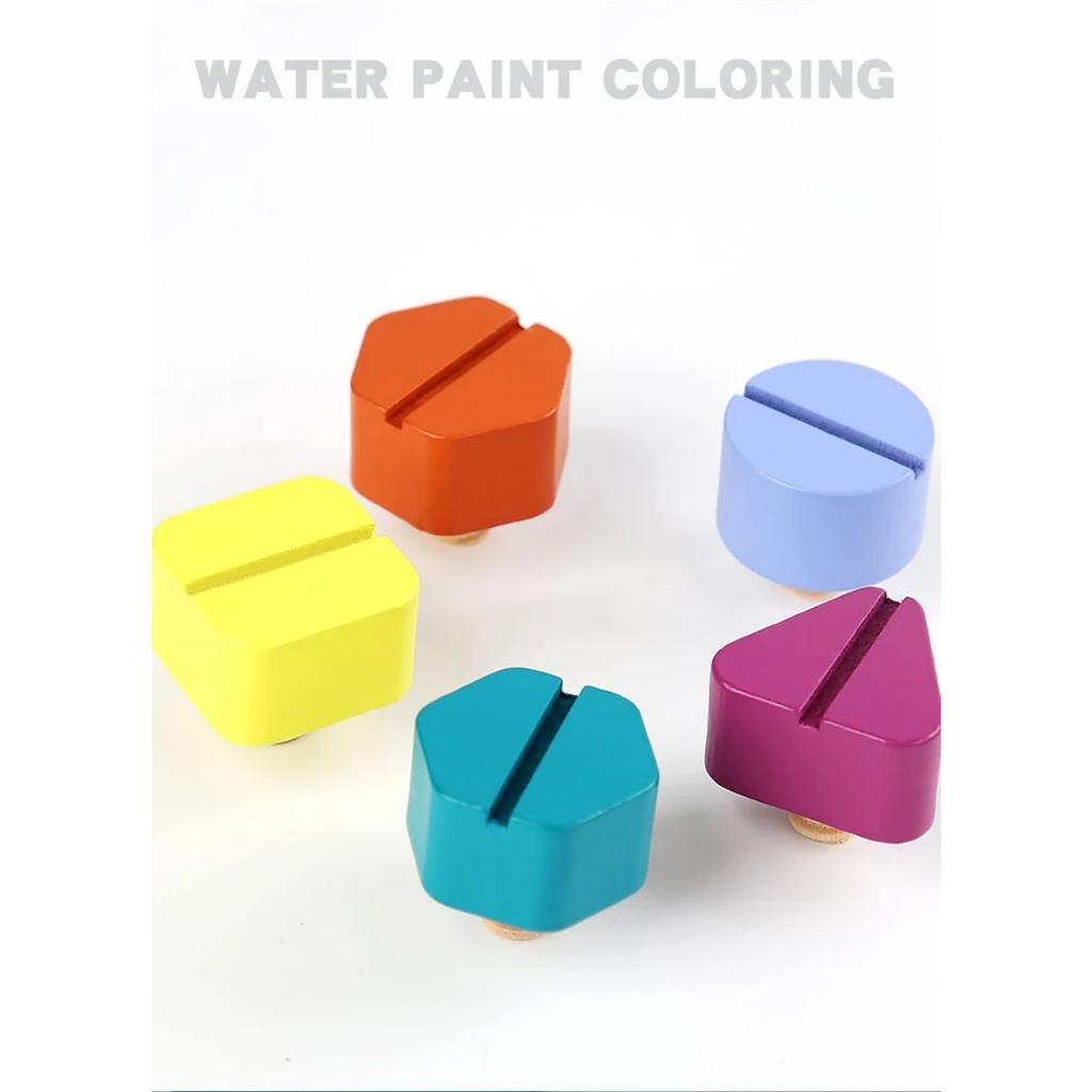 Kids Montessori Screw Driver Board Wooden Toys Basic Skills Learning Color Shape Sorting Matching Game Educational Cognitive Toy