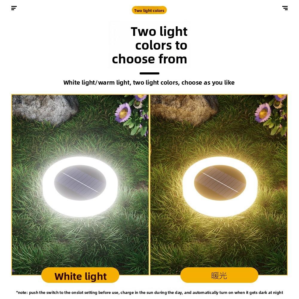 2PCS Waterproof Solar Ground Lights Dual-purpose Wall Lamp Solar Garden Lawn  Lights  Courtyard