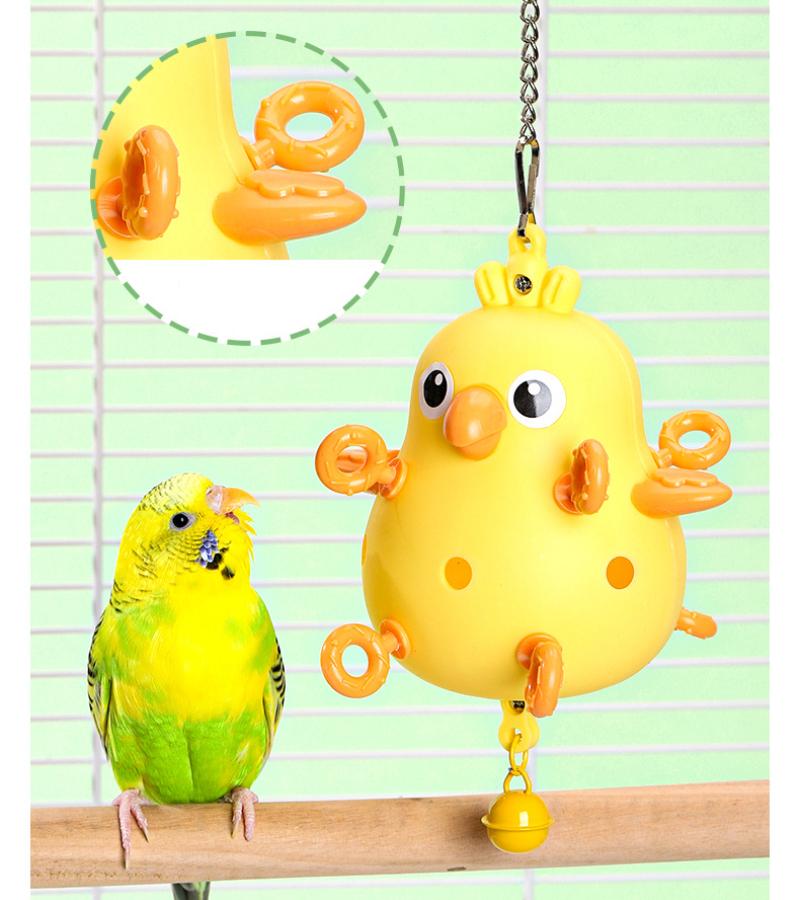Interactive Bird Plaything Colorful Chewable Ball for Parrots Small Birds Beak Health Maintenance Bird Parrot Hanging Toys