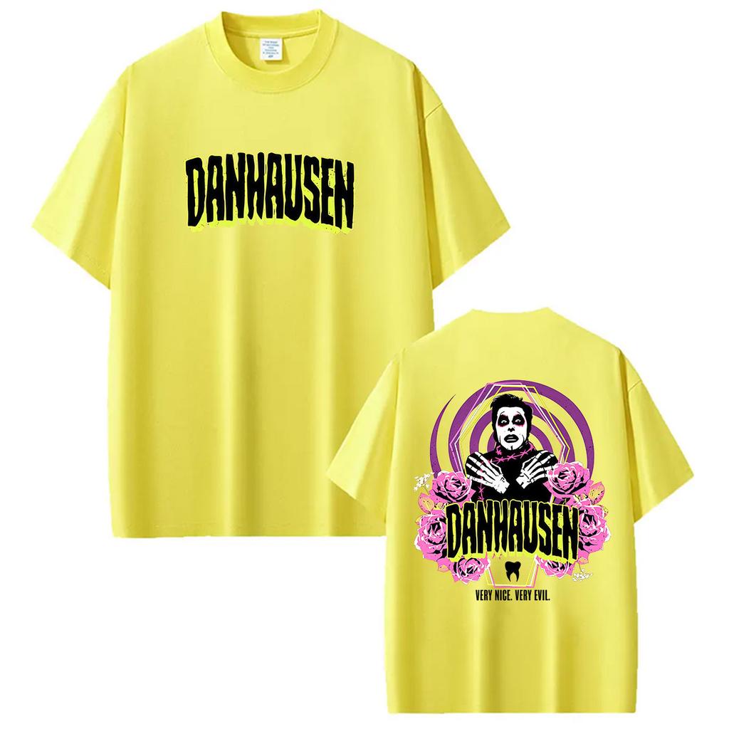 Danhausen Very Nice Very Evil Graphic T Shirts Mens Vintage Fashion Cotton Short Sleeve TShirt Classic Gothic Clothing Tshirt