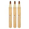 3pcs Gold Retractable Lip Brush Portable Soft Hair Double Ended Concealer Lip Makeup Brush Cosmetic Tool