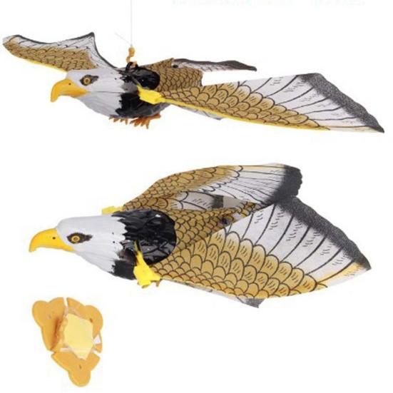 Electronic Flying Eagle Sling Hovering Bird Model with LED Sound Kids Toy Gift