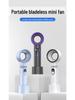 Digital Display USB Charging Bladeless Fan - Portable Desktop & Handheld Model