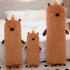 70-140cm New Cuddly Capybara Plush Toys Stuffed Capybara Dolls Long Sleep Squishy Pillow Sofa Cushion Christmas Birthday Gift