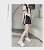 2025 Women's High Waist Striped Bow Shorts: Summer Casual Loose Fit, Wide Leg