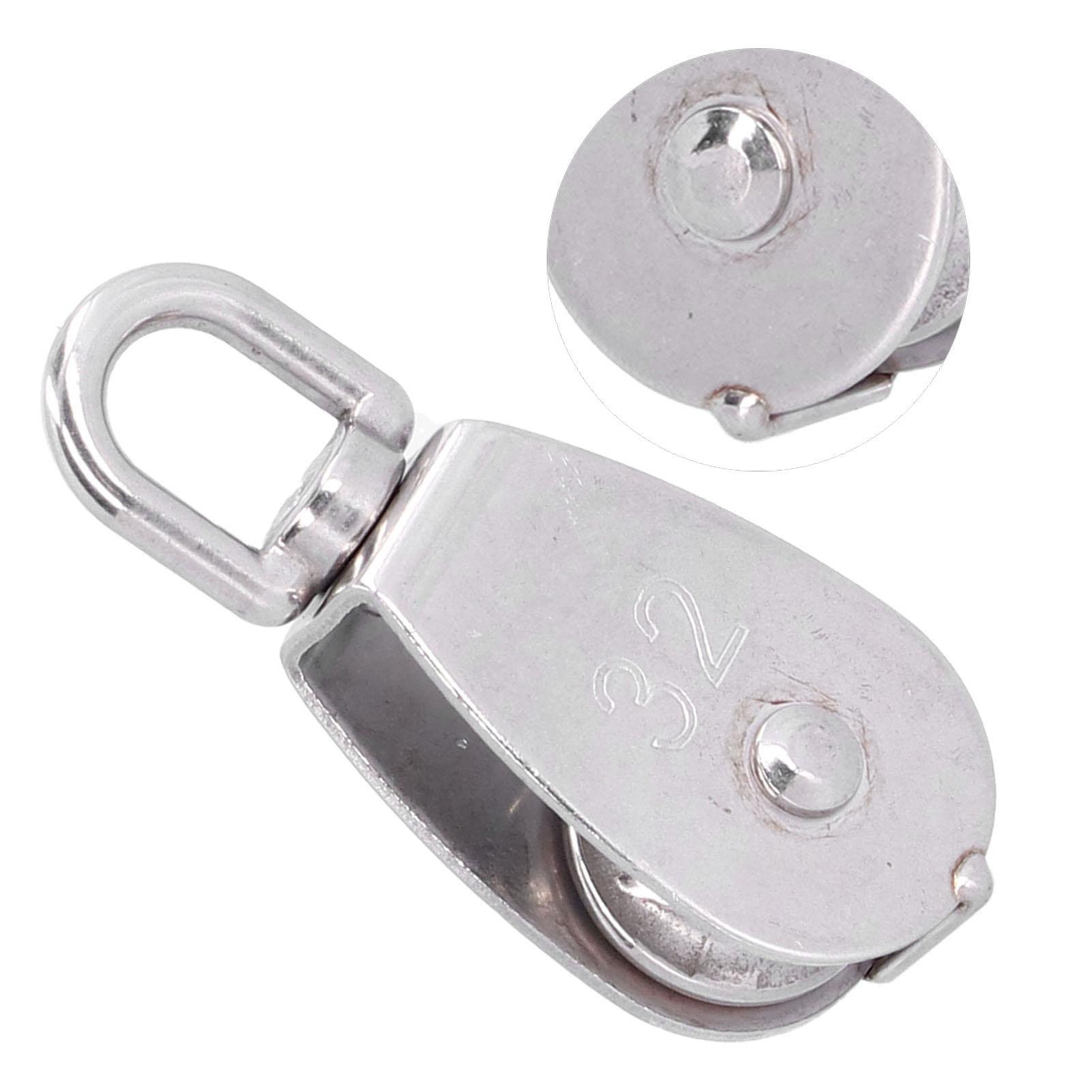 

1.3-дюймовый одноколесный поворотный блок-ролик, грузоподъемность 250 кг, нержавеющая сталь 316 для подъемного троса лодки