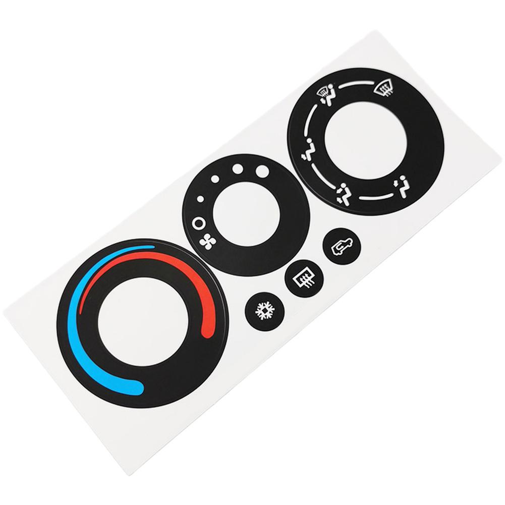 High Grade Vinyl AC Control Decal HVAC Button Sticker