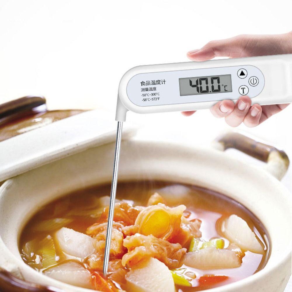 Foldable Digital  Food Thermometer High Accuracy Barbecue Thermometer  Baking