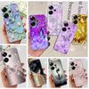 Flower Butterfly Women Fashion Back Cover For Xiaomi Redmi Turbo 3 Phone Funda Transparent Soft TPU Silicone Coque For Poco F6