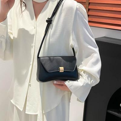 Urban Commuting Temperament Versatile Women's Handbag Spring New Product Simple Solid Color Premium Shoulder Messenger Bag