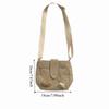 Retro Corduroy Crossbody Bag Large Capacity Velvet Shoulder Bag Portable Mini Corduroy Bag  Women