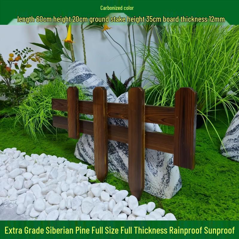 Outdoor Garden Decorative Wooden Picket Fence for Yard and Flower Beds