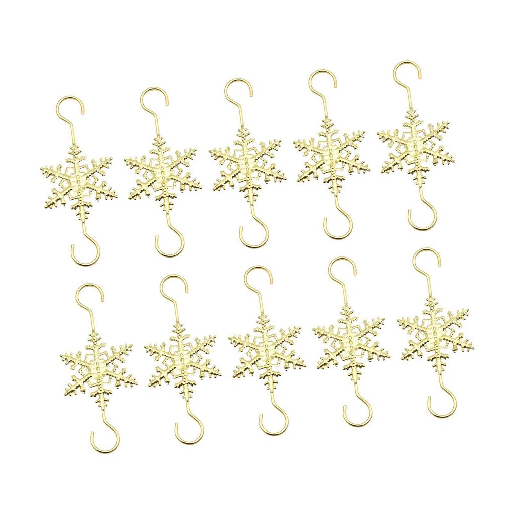 10 Pieces Christmas Ornament Hooks Christmas Tree Hangers Reusable Heavy Duty Xmas Hooks for Office Wedding Xmas Festival