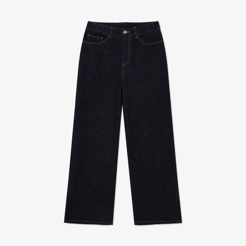 [Lacoste] Women's Semi-Wide Denim Pants HF816E-56GHDE