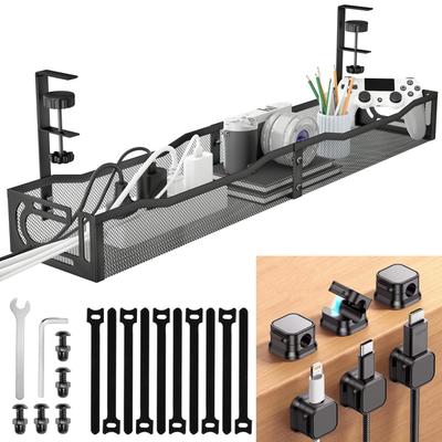 NoetixCo Cable Tray Cable 64cm Fits Thickness 12KG Load No Drilling or Tools Cable Silicone 6 Magnetic Cable 10 Cable Japanese Instruction Manual
