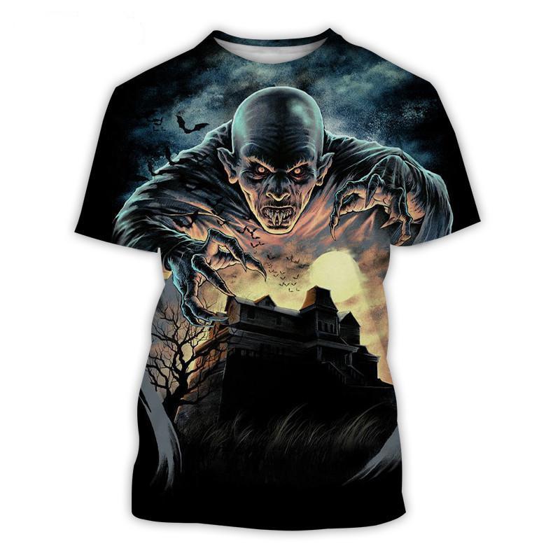 

Новый фильм ужасов «Участь Салема», мужская футболка с коротким рукавом, 3D-печать, хип-хоп, унисекс, повседневная футболка с круглым вырезом, вампирская футболка, летняя мода XL
