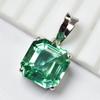 Natural Green Tourmaline 925 Sterling Silver Pendant 26 Ct Certified Gemstone