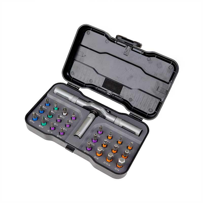 24-in-1 Multifunctional Ratchet Screwdriver Set with S2 Steel High-Hardness Bits