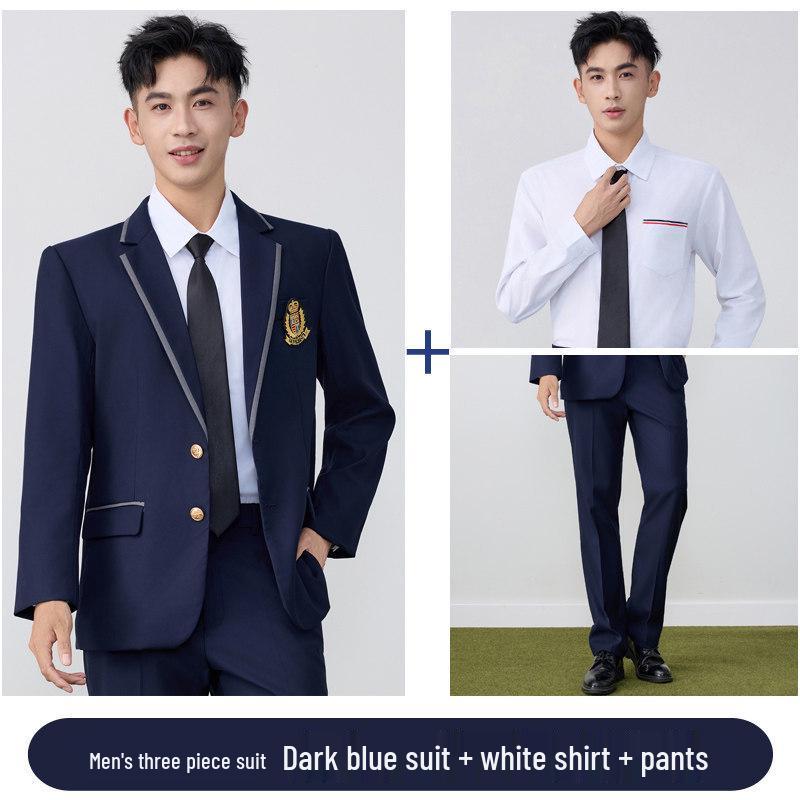 2026 Spring/Autumn College-Style Professional Suit Set for Men & Women - Student JK Uniform & Workwear