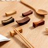 Creative Japanese Chopsticks Holder Wooden Chopstick Pillow Spoon Fork Knife Stand Table Decor Chopstick Rest Tableware Holder