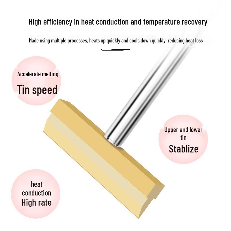 T12 Chisel Type Soldering Iron Tip - Wide, Enlarged, and Flat Spatula Type