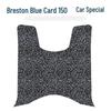 Bresson BL150T-D Retro Blue Motorcycle Non-slip Waterproof Foot Mat