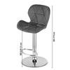 West Stool - White Eco-Leather / Chrome Base