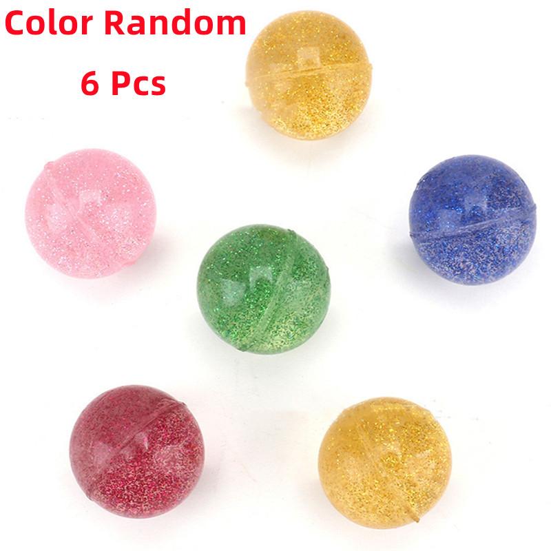 

6Pcs/12Pcs 30Mm Bouncy Sphere Sparkling Kids Toys Young Boys Girls Balle Rebondissante Rubber Balls For Kids Fun Toys Birthday Gift