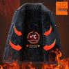 Men's Thickened Velvet Cotton-Padded Winter Jacket for Middle-Aged & Elderly