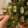 Christmas Advent Calendar Pendant Set - 2D Flat Hanging Ornaments for Holiday Countdown