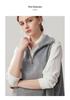 Women's High Neck Cashmere Knit Vest, Half Zip & Sleeveless, Versatile Autumn/Winter Sweater, Cardigan, Shawl Cape.