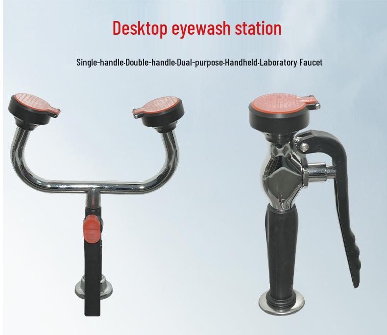 Tragbarer Dual-Use Augenspülhahn für Labor: Desktop & Handheld