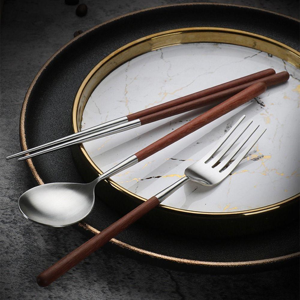 Minimalist Wooden Dinnerware Household Lunch Tableware Gift Dessert Spoon Kitchen Accessories