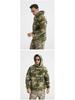 Men's Winter Camouflage Hooded Sweatshirt - Thick Fleece Lined, Warm, Outdoor Tactical Sport
