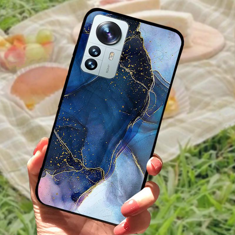 For Xiaomi Mi 12 Case 12X 12S Soft Silicone Cartoon Painted Phone Cover For Xiaomi 12 Pro Case 12S PRO Shockproof Coques Bumper