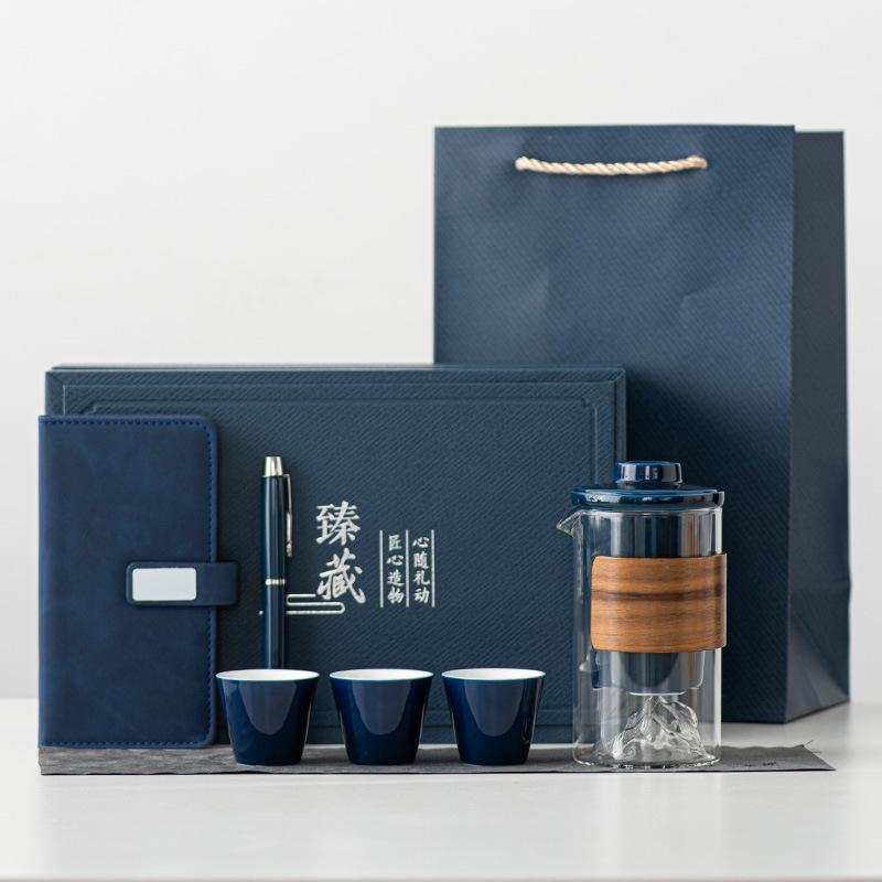 Creative Trend Business Banking Company Festival High-end Gift Set Ceramic Guanshan Tea Set