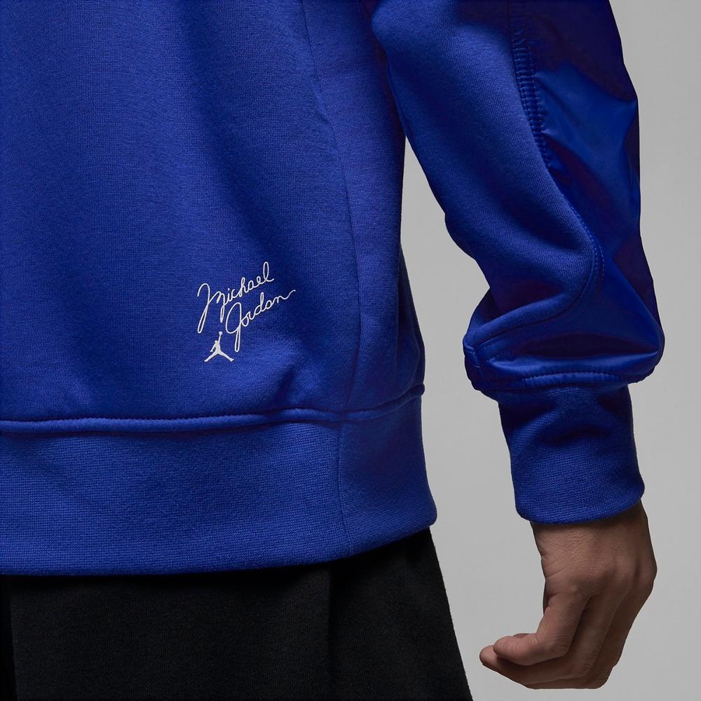 Jordan Letter Logo Print Fleece Sports Casual Sweatshirt Men Tops Blue DV7589-480