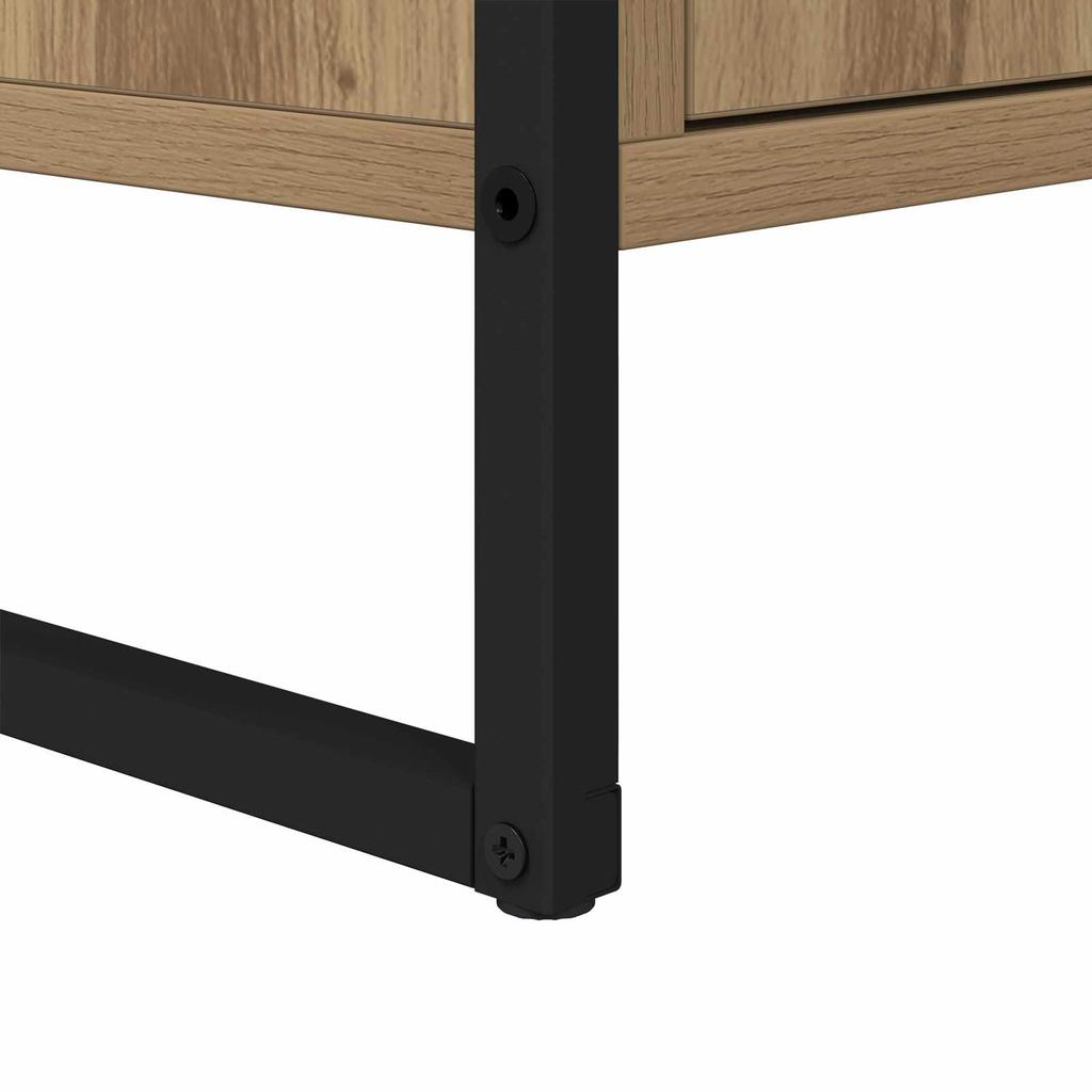 Bathroom Cabinet with Door Rustic Oak Finish 60 X 30 X 60 Cm