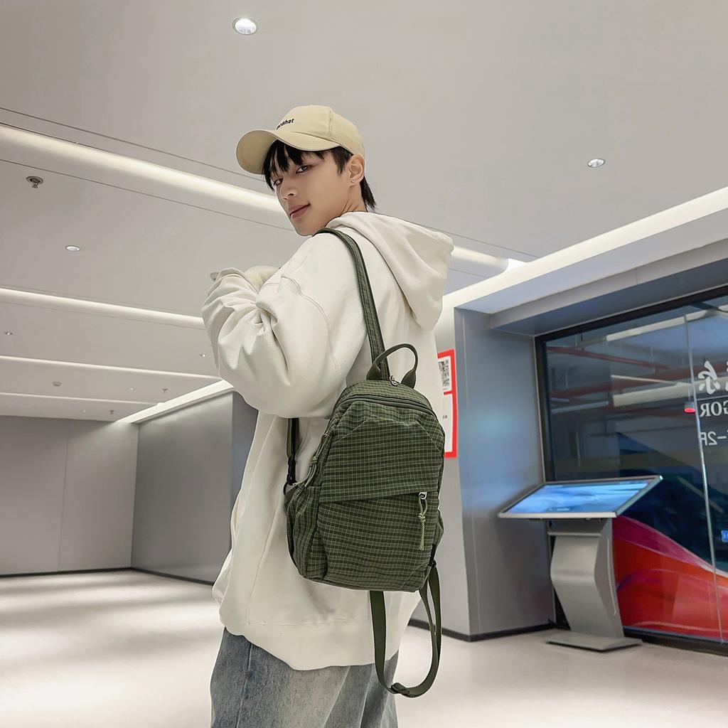 Schoolbag1011 Spring Casual Backpack Multi-purpose Lightweight Shoulder Bag Outdoor Sports Oblique Span Breast Bag Versatile Casual Backpack