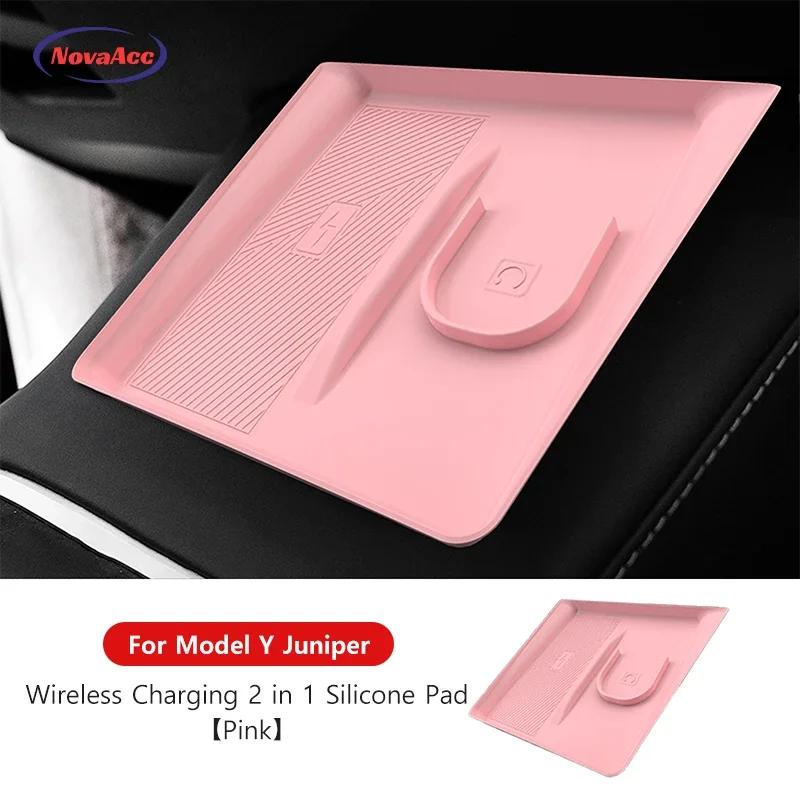 Car Interior Silicone Protective Cover For Tesla Model Y Juniper 2025 Central Control Display Rearview Mirror Protective Cover