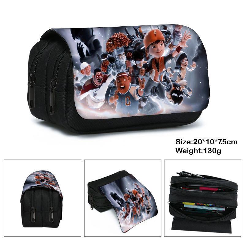 Elements Hero Boboiboy Layer Pencil Case With Spacious Storage For Students And Kids