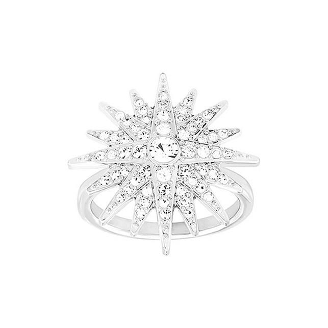 

Swarovski Brilliant Star Fashion Silver Star Ring Women jewelry 5079319 55